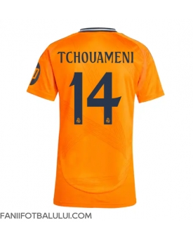 Real Madrid Aurelien Tchouameni #14 Tricou Fotbal Replică 2024-25 Femei Deplasare